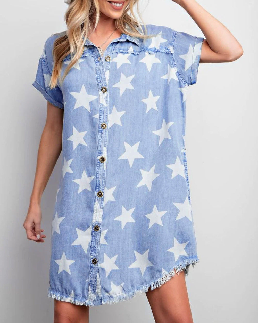Starry Skies Denim Dress