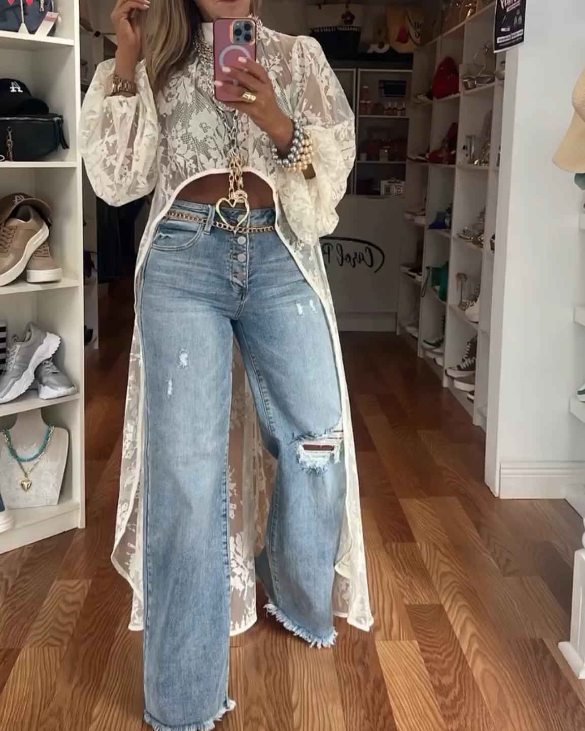 Nyxelle Lace Maxi Top