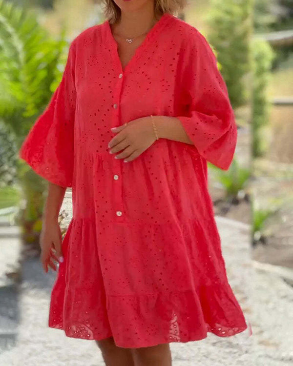 Elora Lace Midi Dress