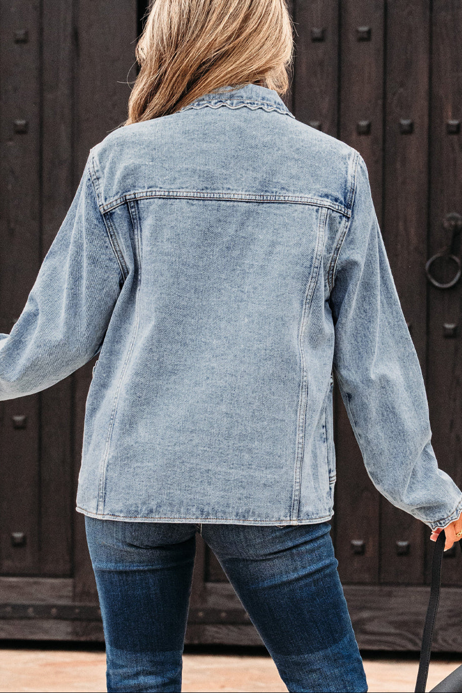 Myosotis Scallop Denim Jacket