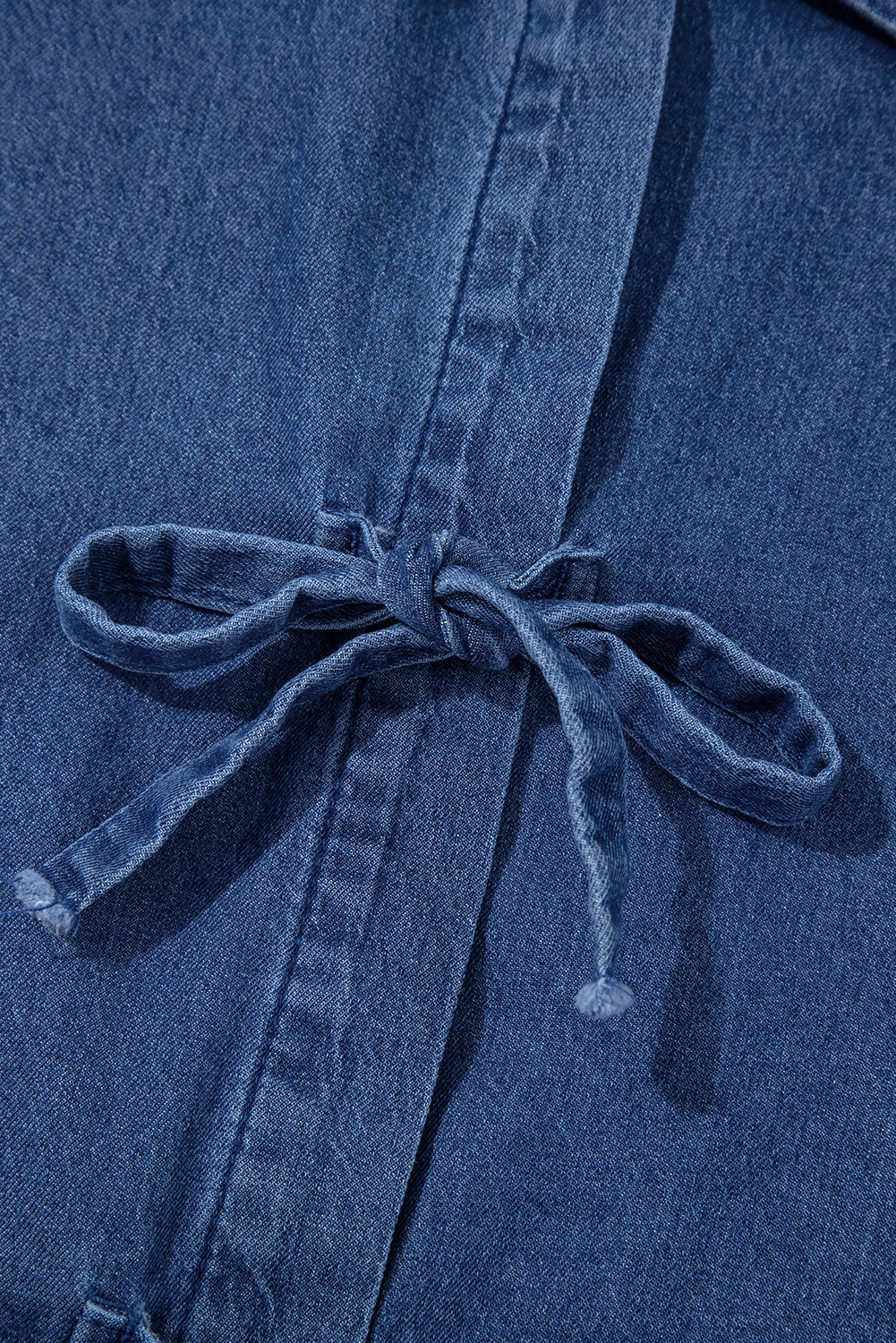 Indigo Flare Denim Top