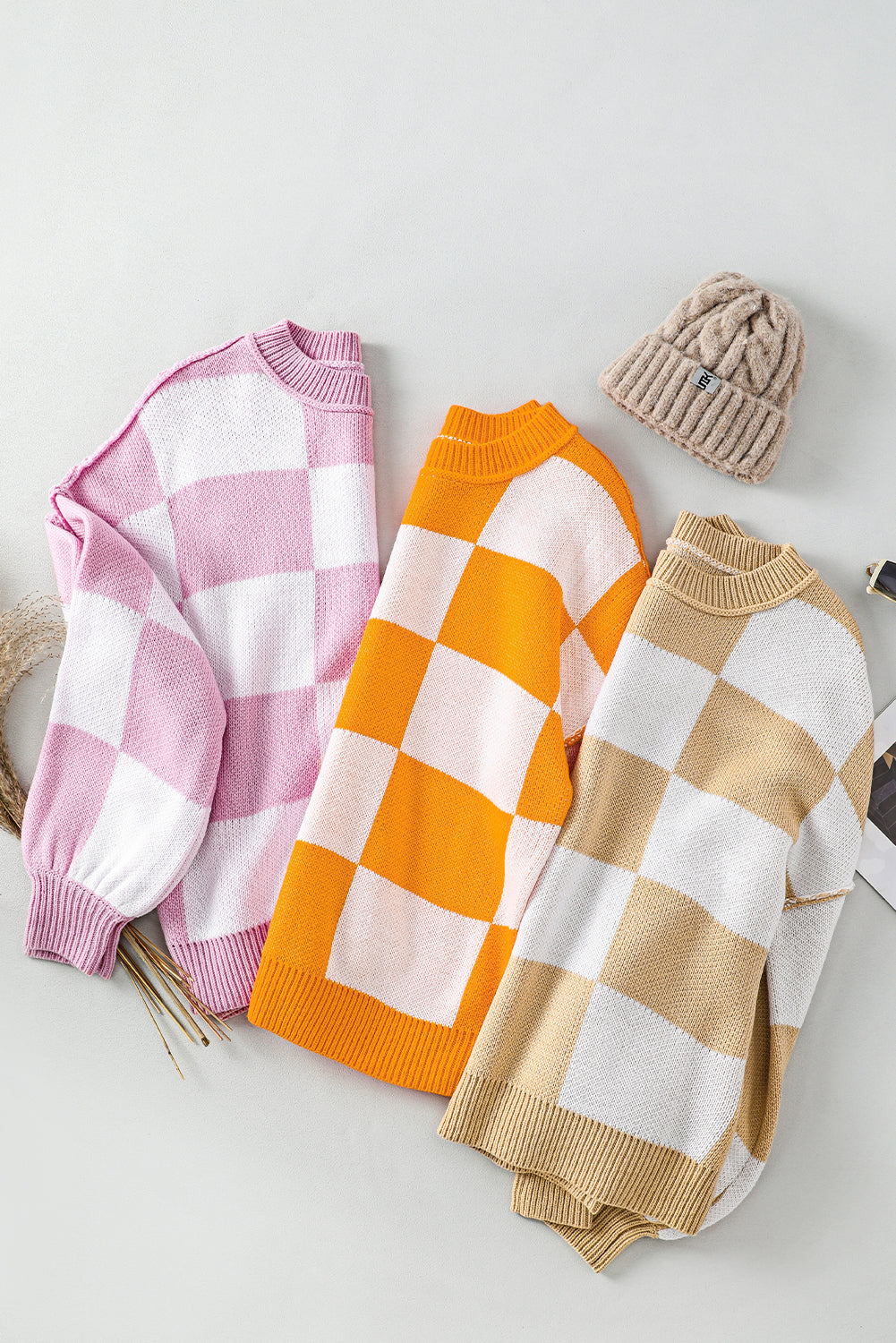 Ophelia Check Sweater