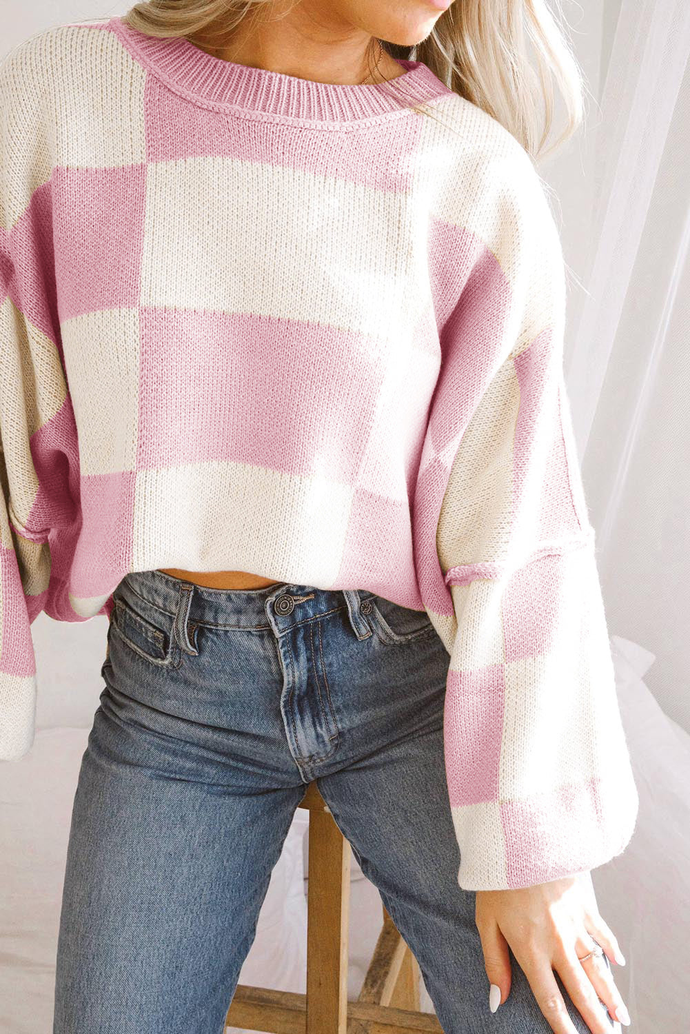 Ophelia Check Sweater