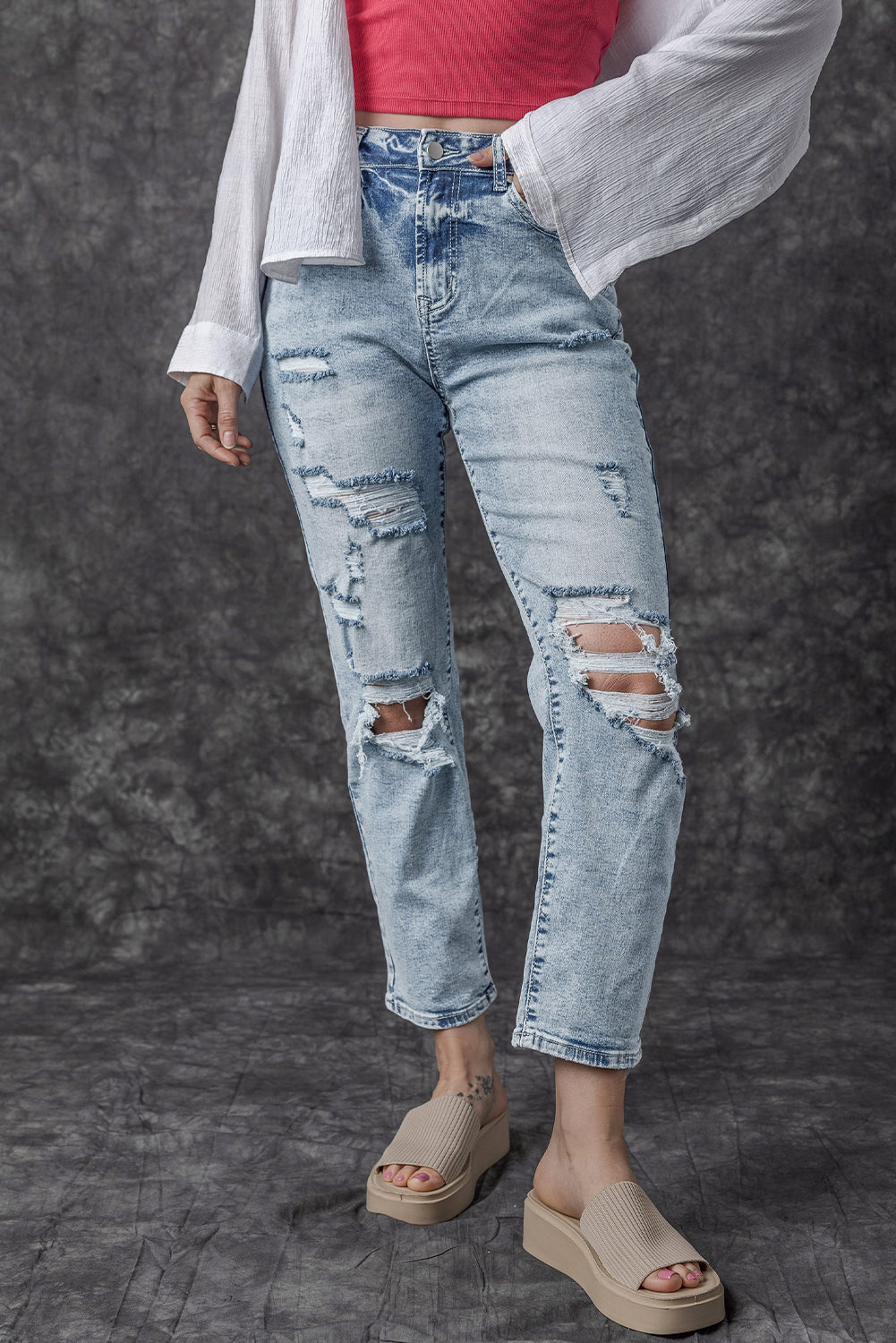 Skyline Fray Jeans
