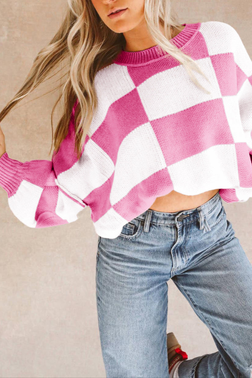 Ophelia Check Sweater