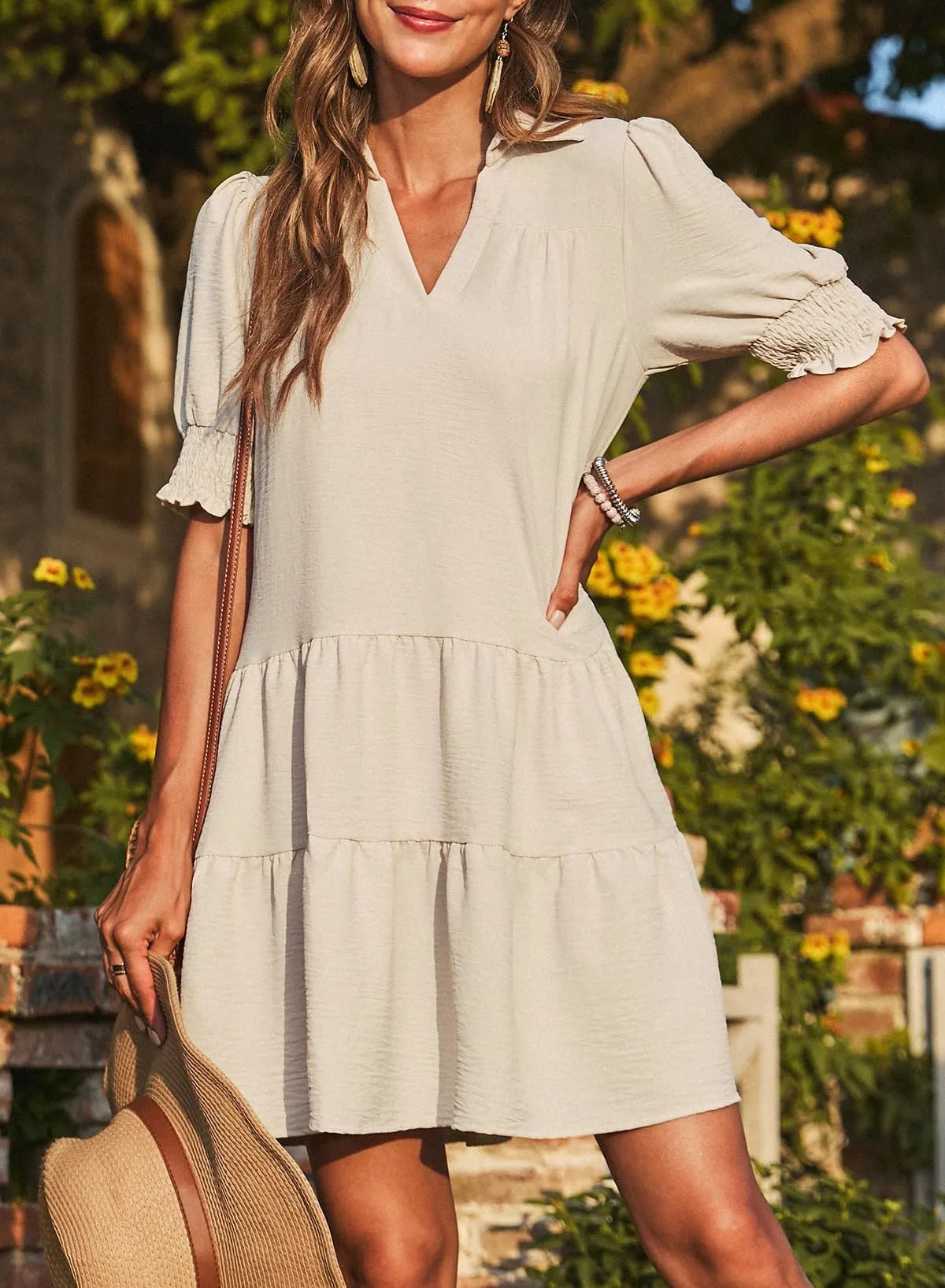 Isla Smocked Sleeve Dress