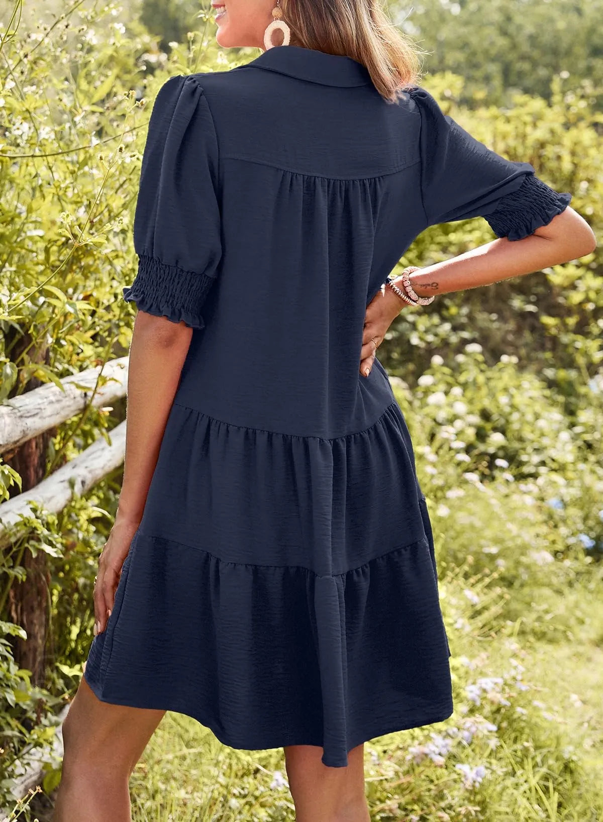 Isla Smocked Sleeve Dress