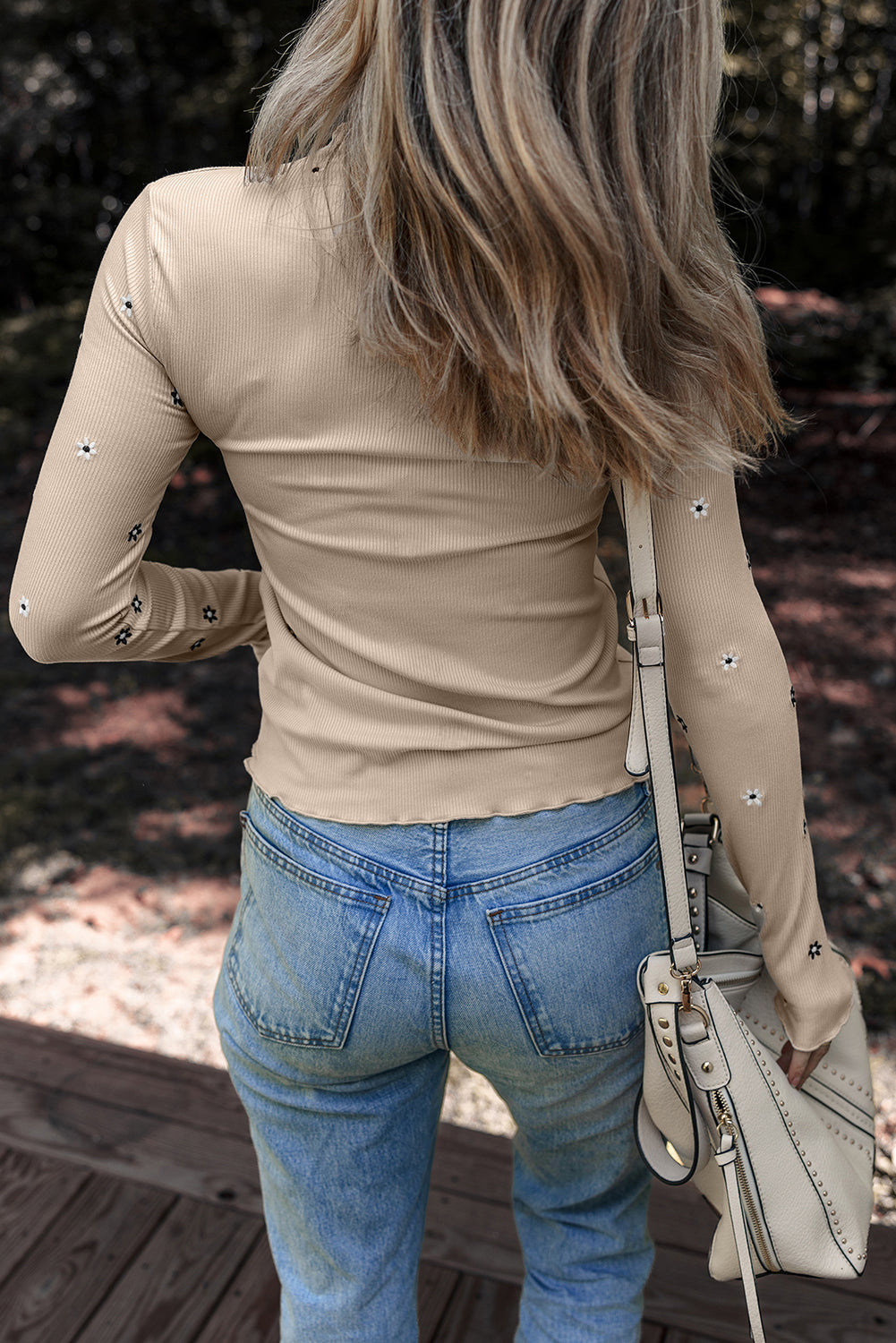 Meadow Whisper Ribbed Top
