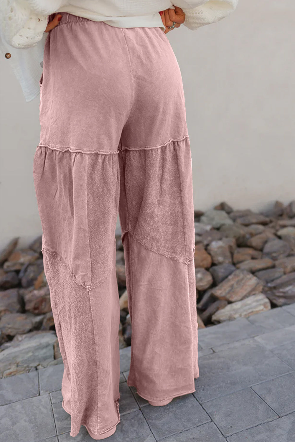 Golden Dusk Patchwork Pants