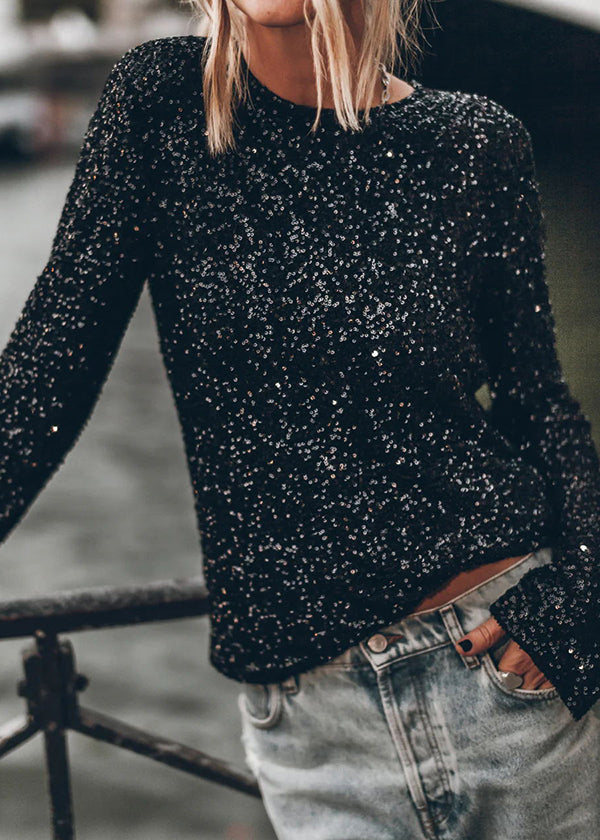 Poppyrose Sequin Top