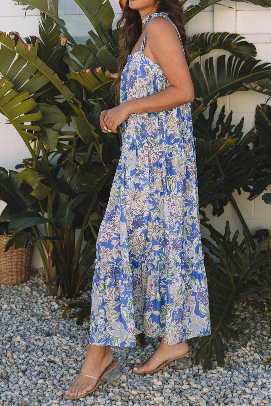 Elara Sky Maxi Dress