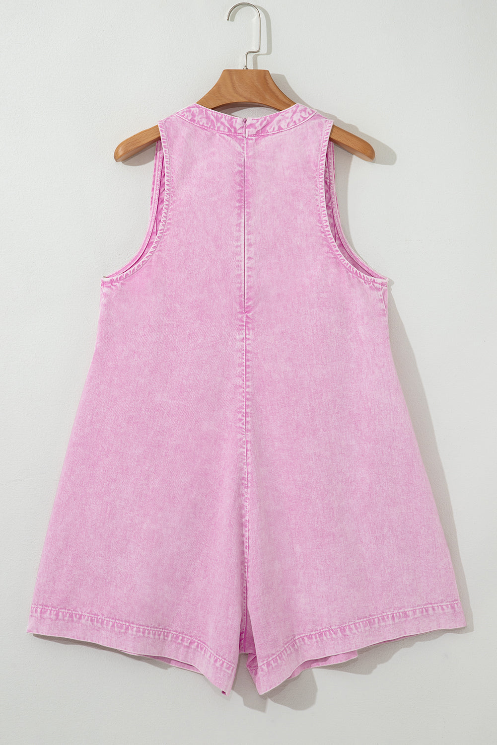 Bonbon Washed Denim Romper