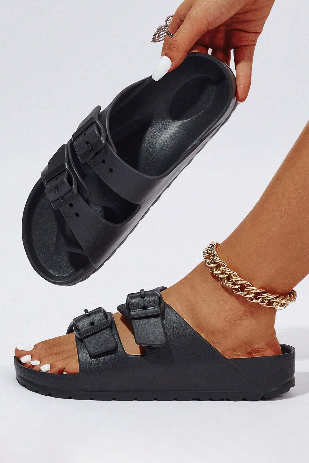 Noir Dune Slippers