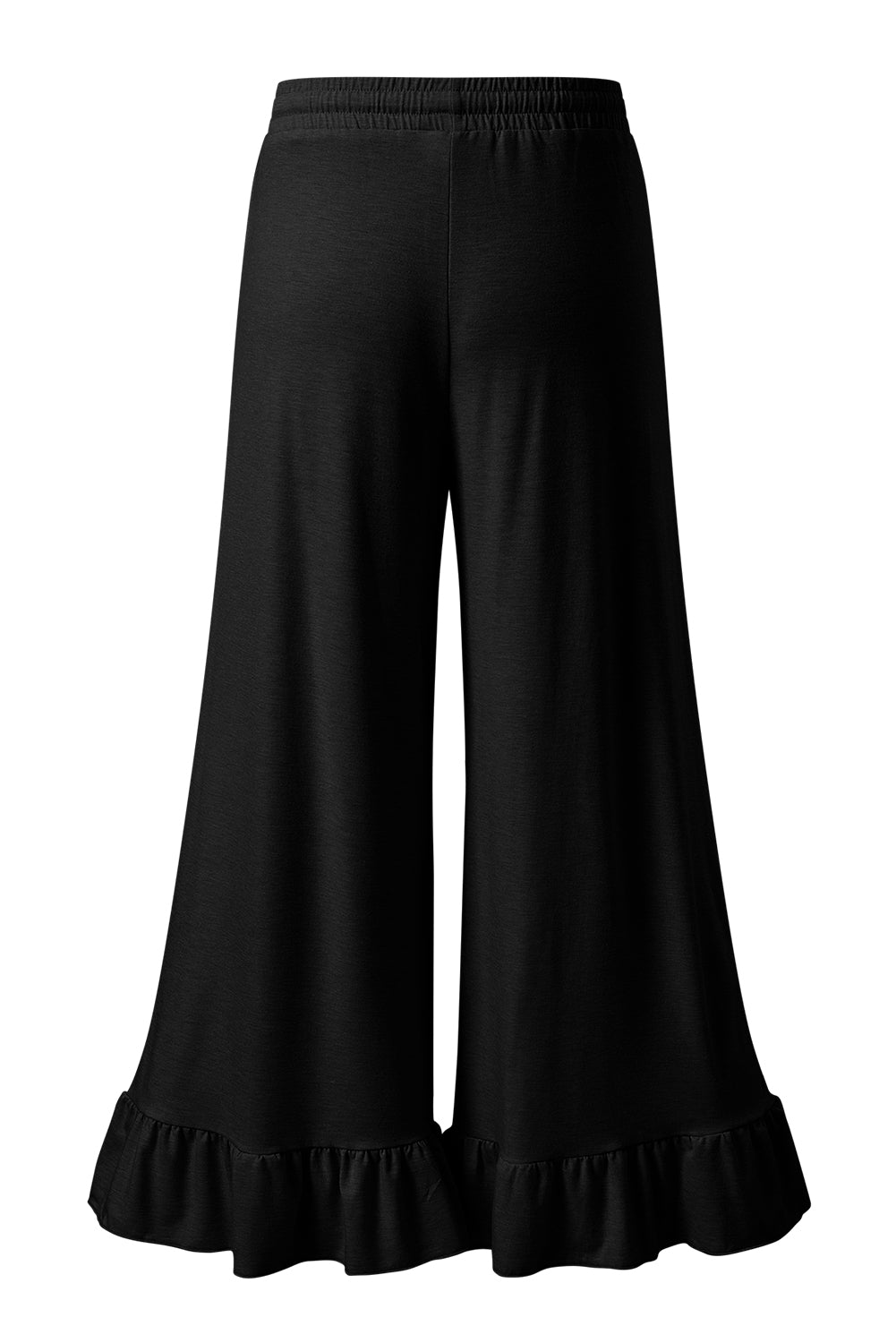Noir Ruffle Breeze Pants
