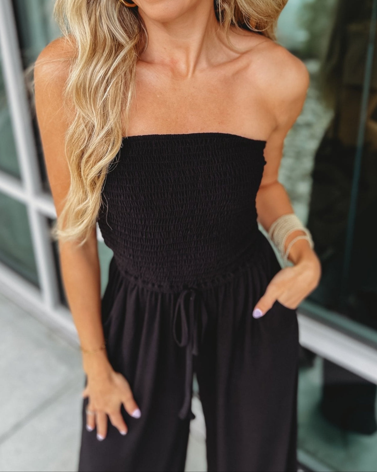 Samira Smocked Jumpsuit