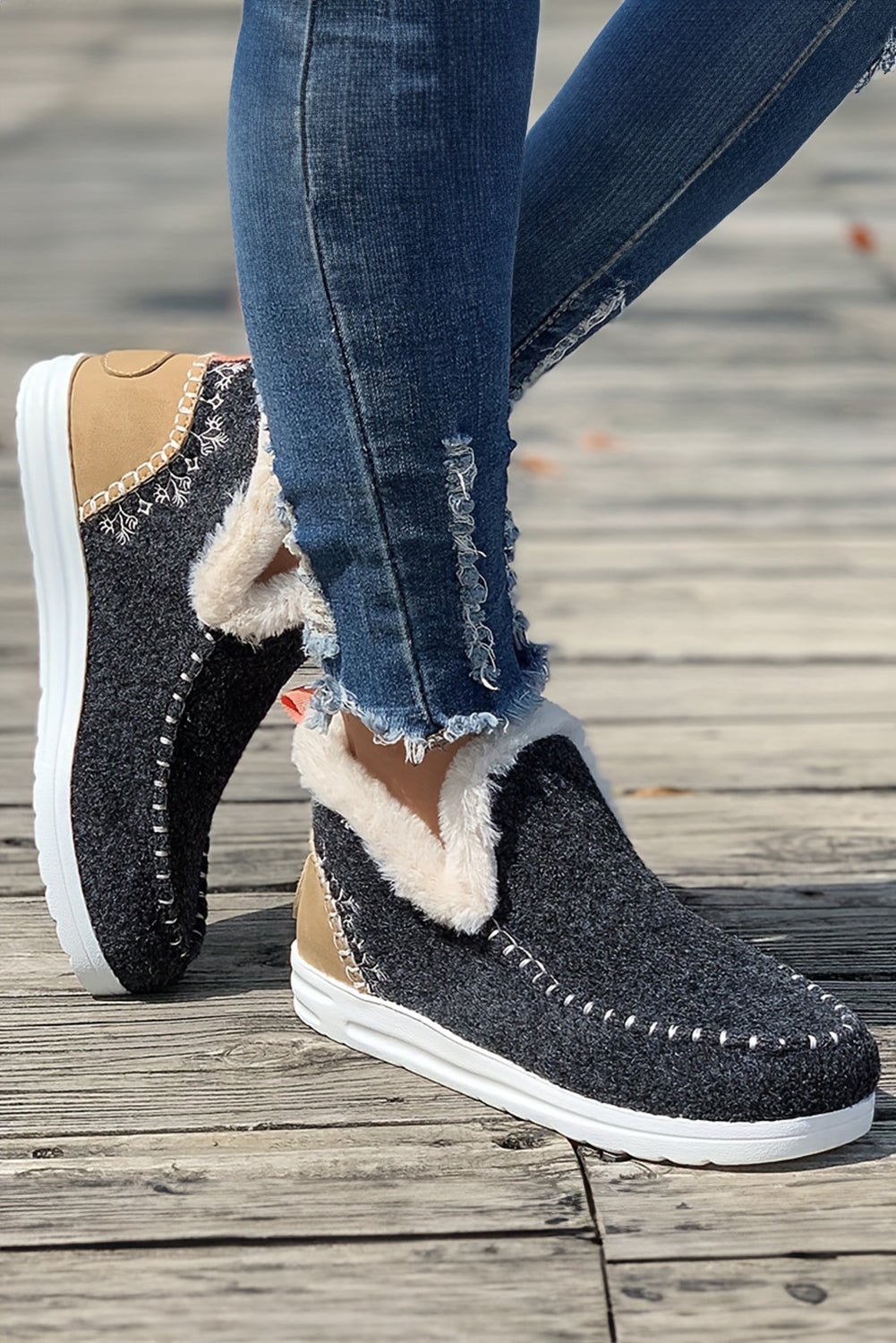 Sierra Stitch Anklet Boots