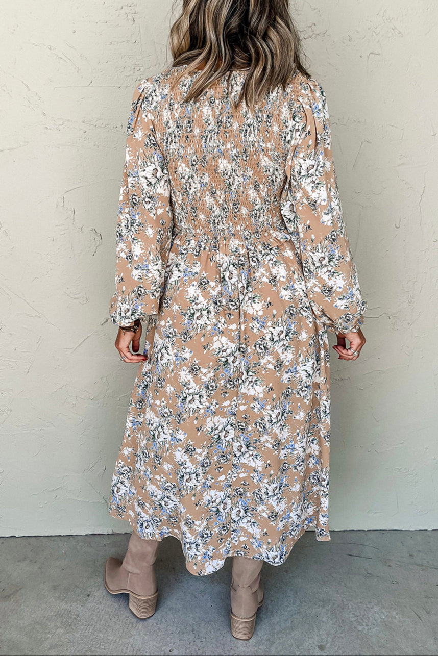 Maple Bloom Maxi Dress