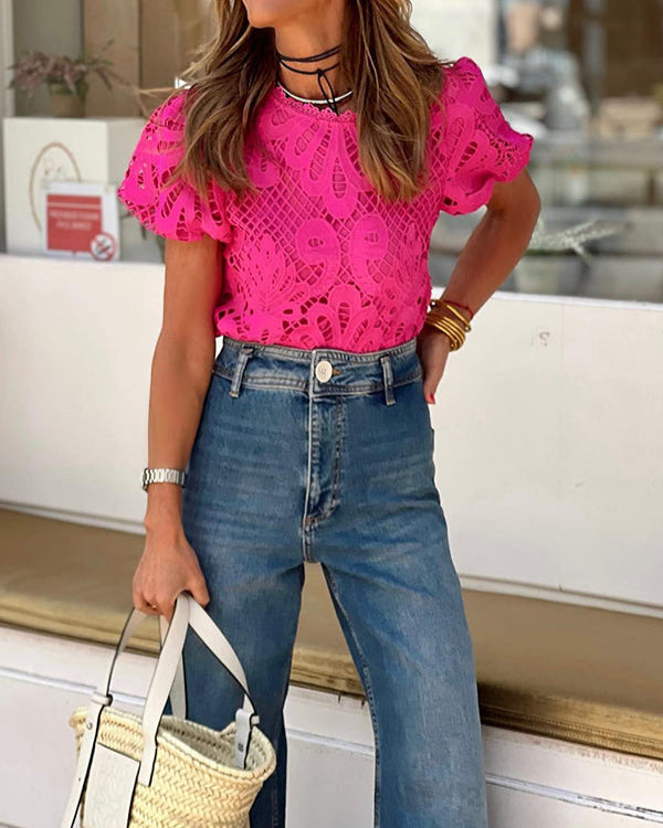 Maple Crochet Lace Blouse