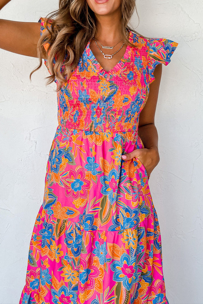 Amara Bloom Ruffle Dress