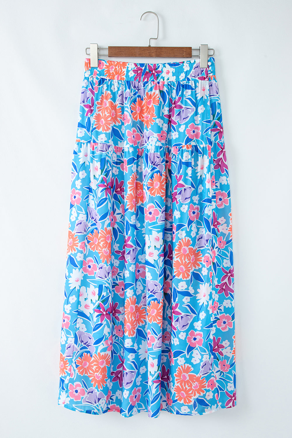 Sky Petal Wrap Skirt