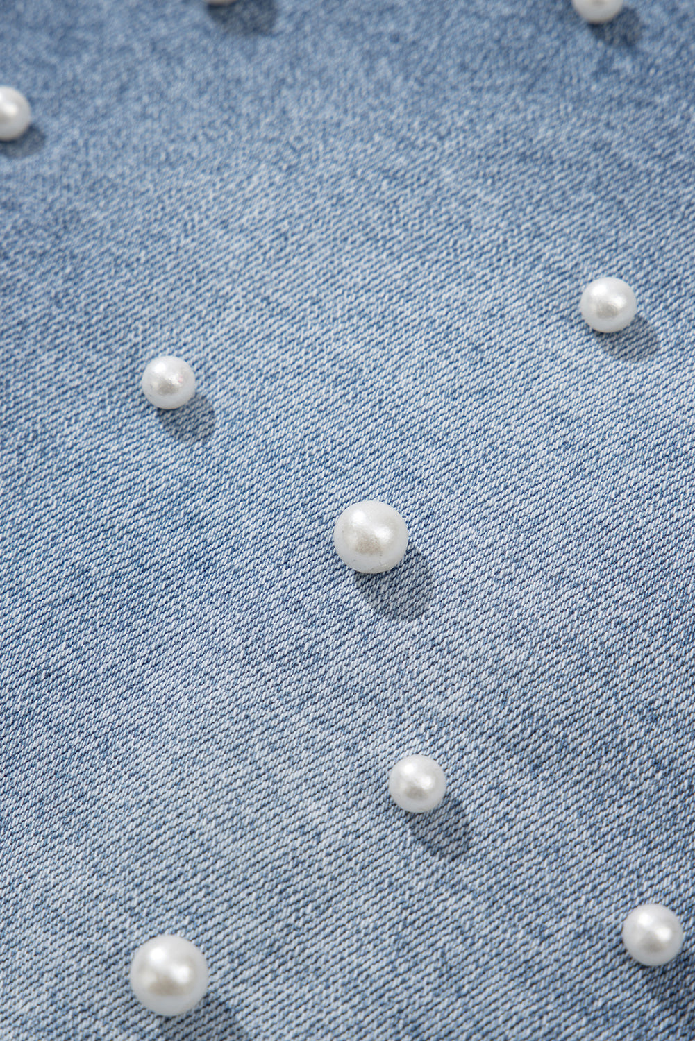 Mira Pearl Denim Shorts