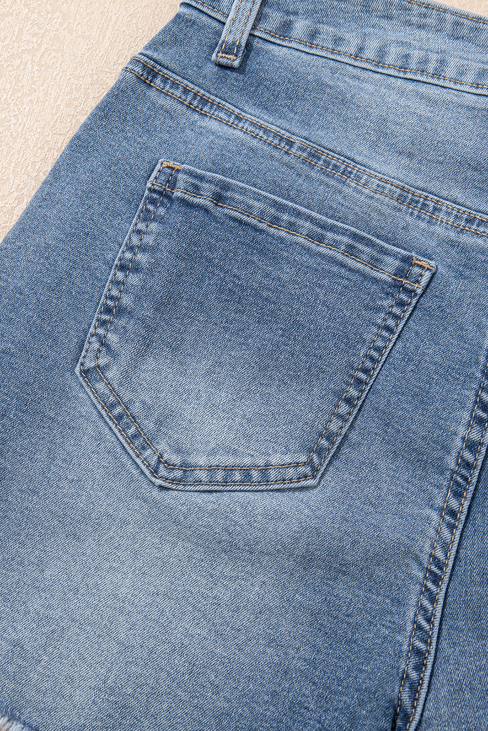 Mira Pearl Denim Shorts