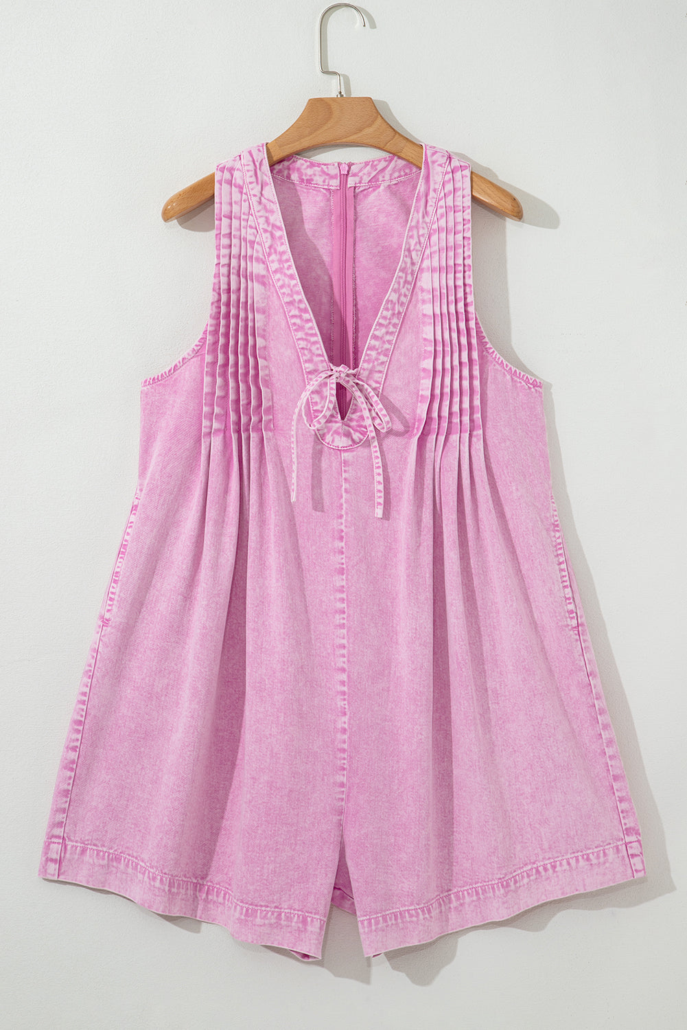 Bonbon Washed Denim Romper