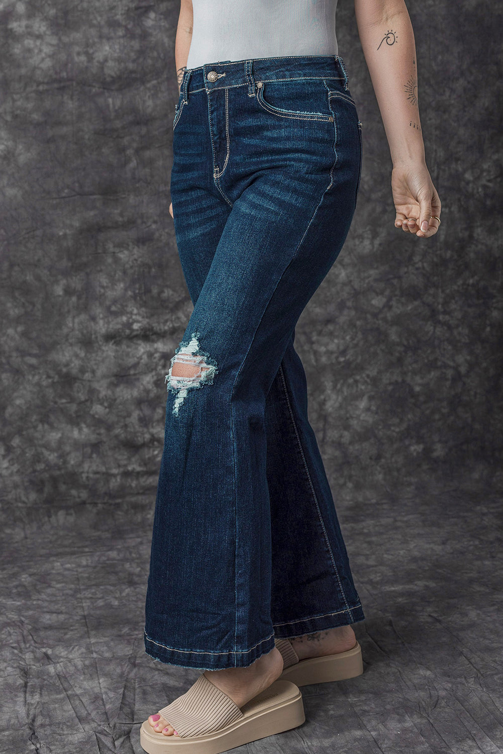 Real Teal Revival Flares