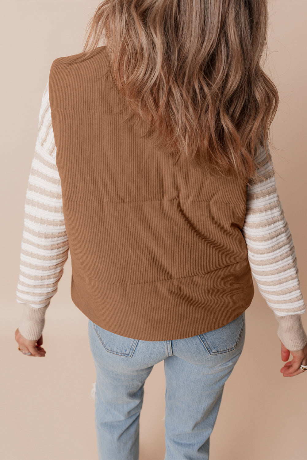 Mocha Dune Puffer Vest
