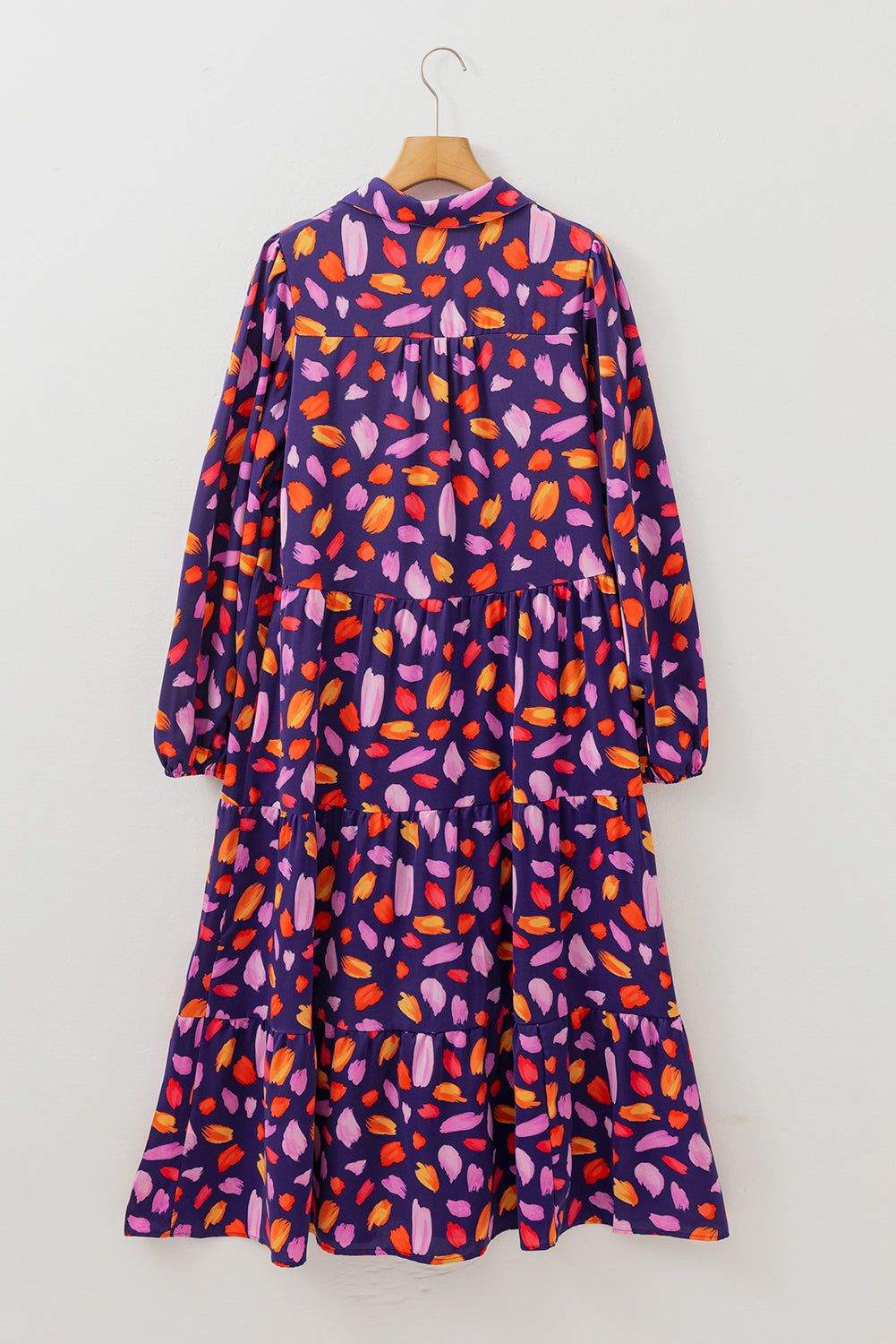 Blue Petal Cascade Dress
