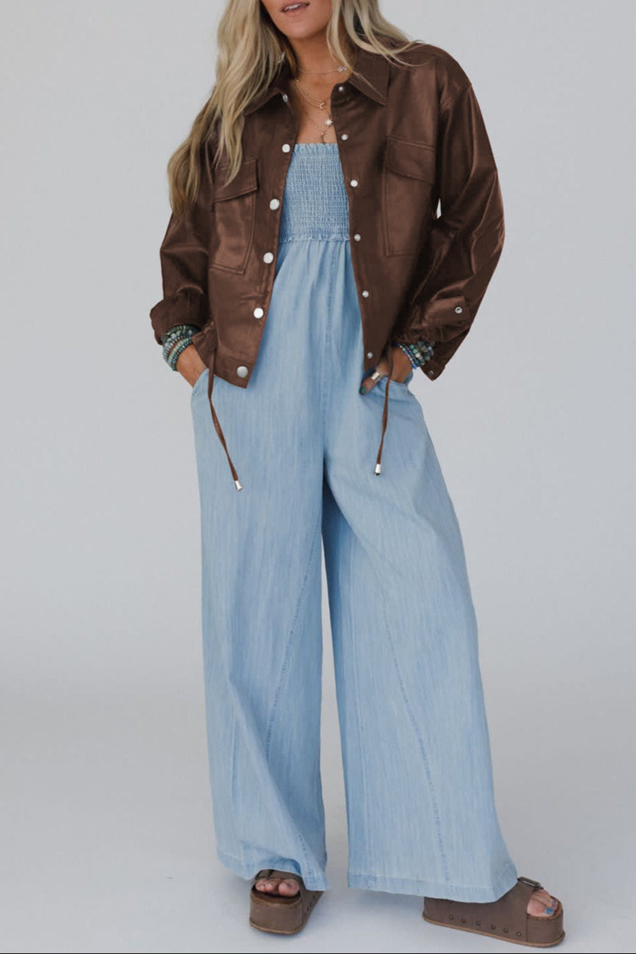 Sienna Utility Leather Jacket