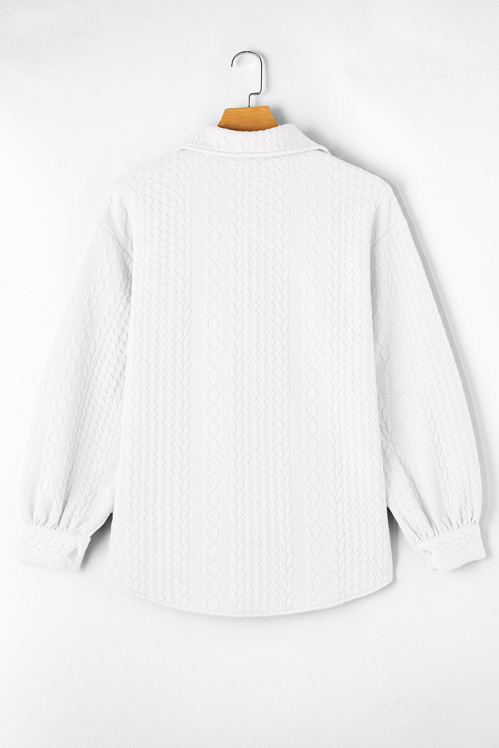 Aria Cable Puff Shacket