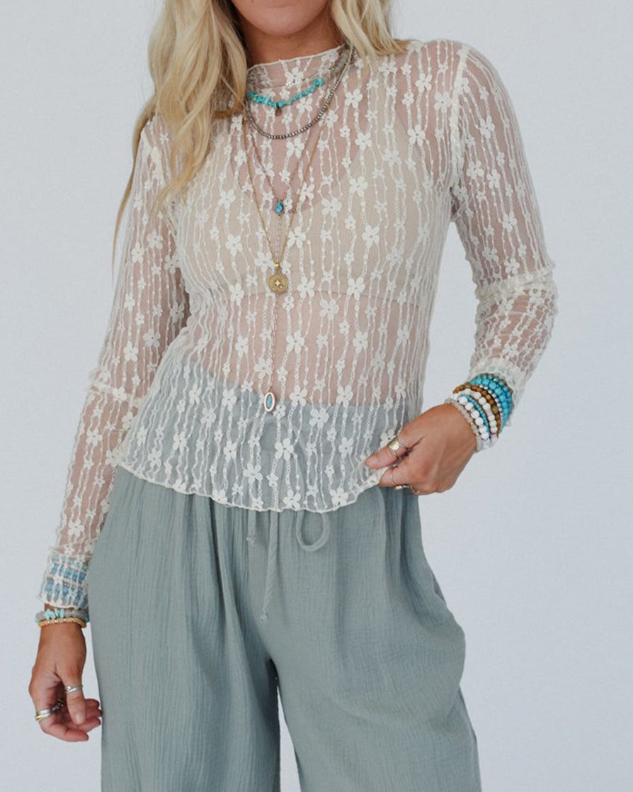 Celestia Lace Top