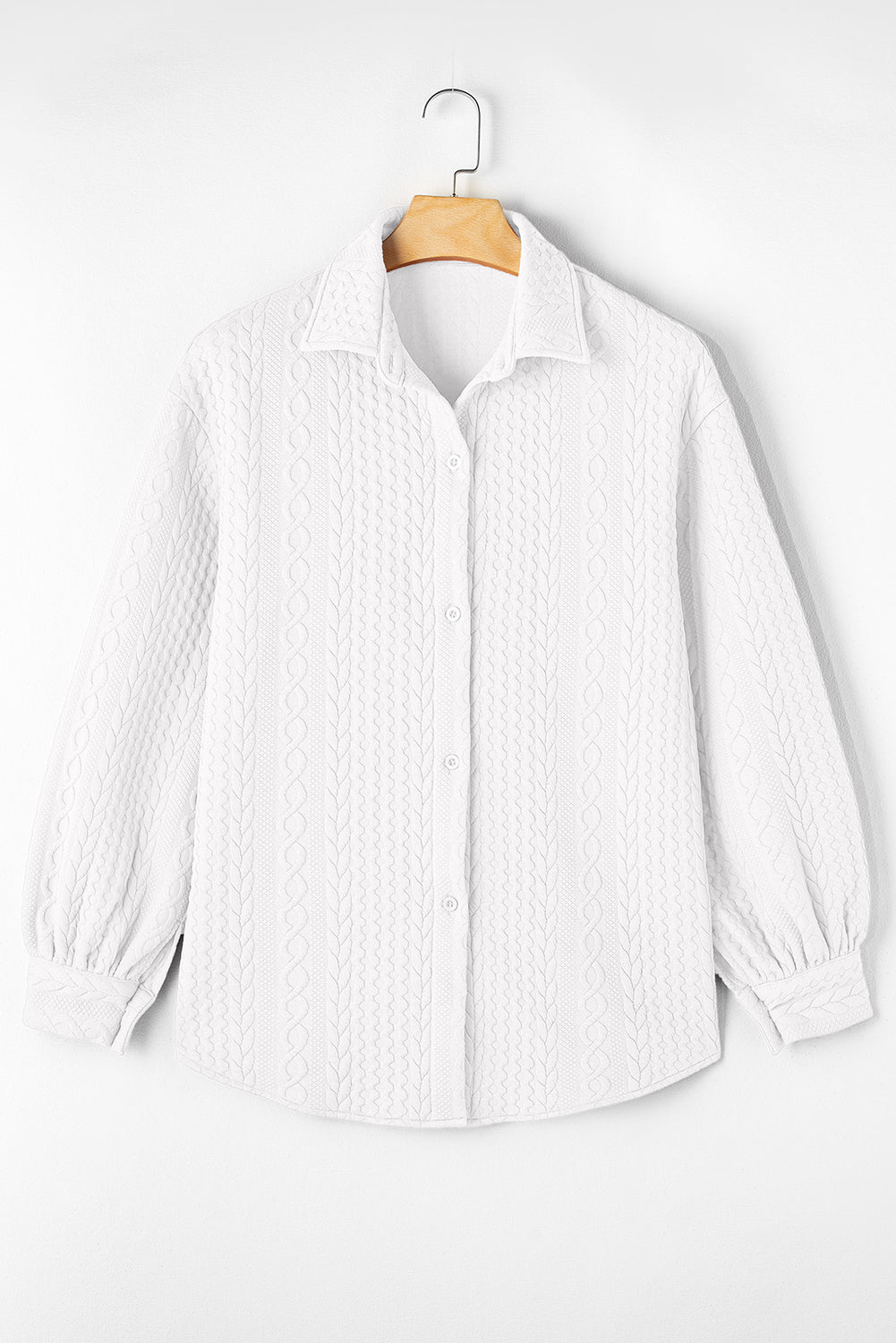 Aria Cable Puff Shacket