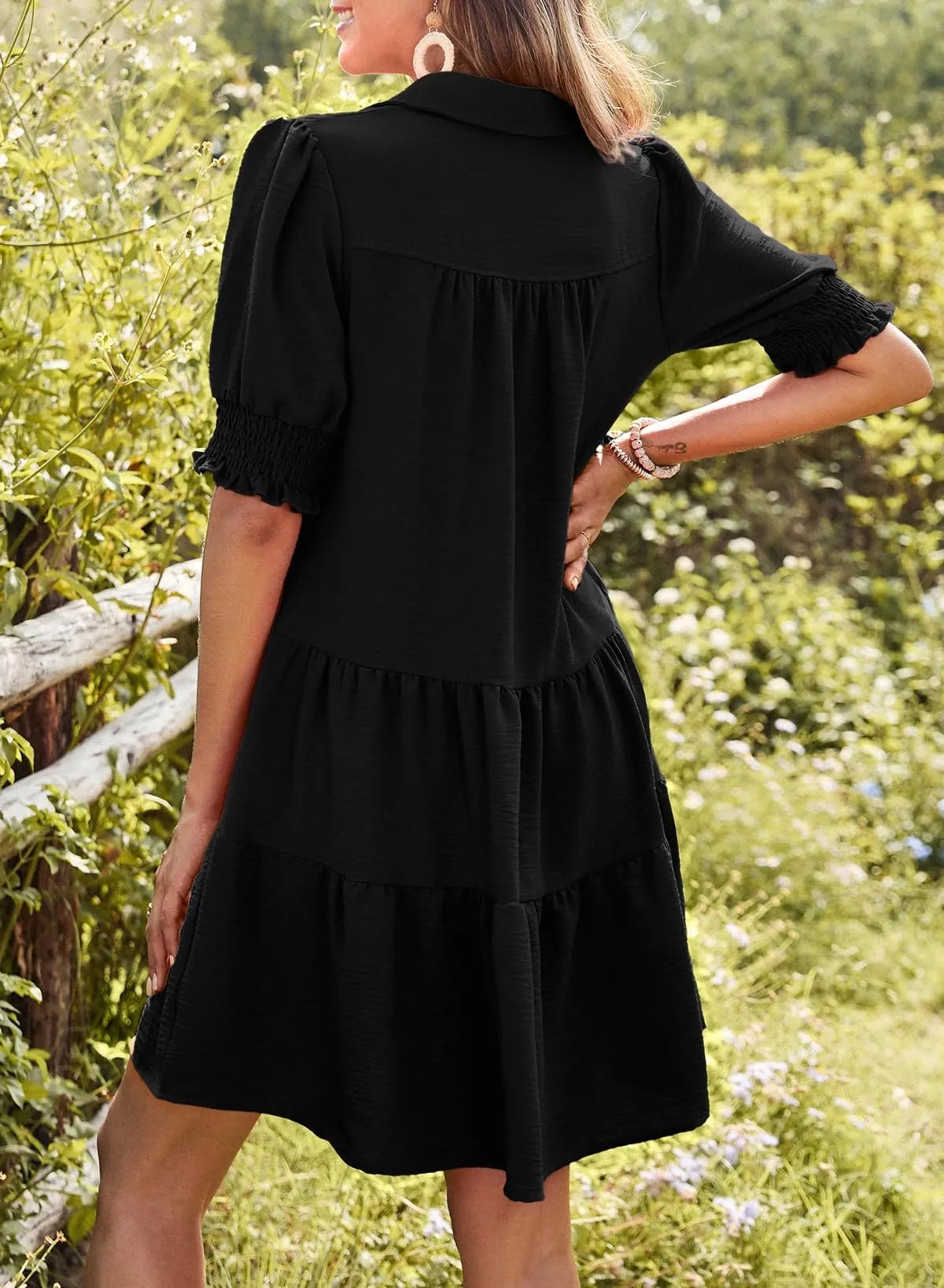 Isla Smocked Sleeve Dress
