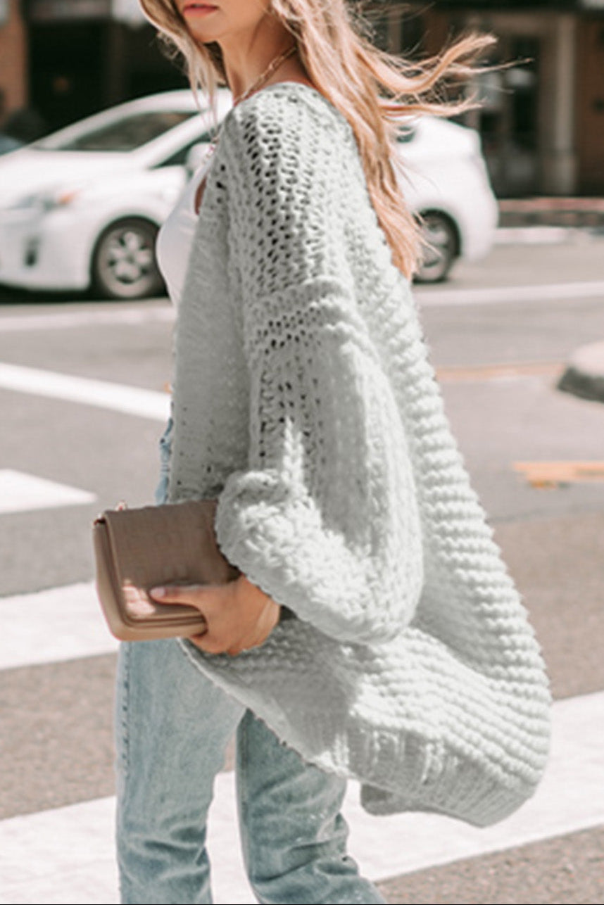 Aurora Puff Knit Cardigan