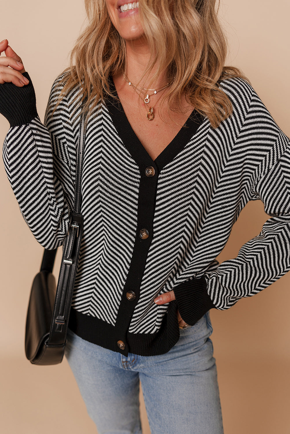 Willow Herringbone Cardigan