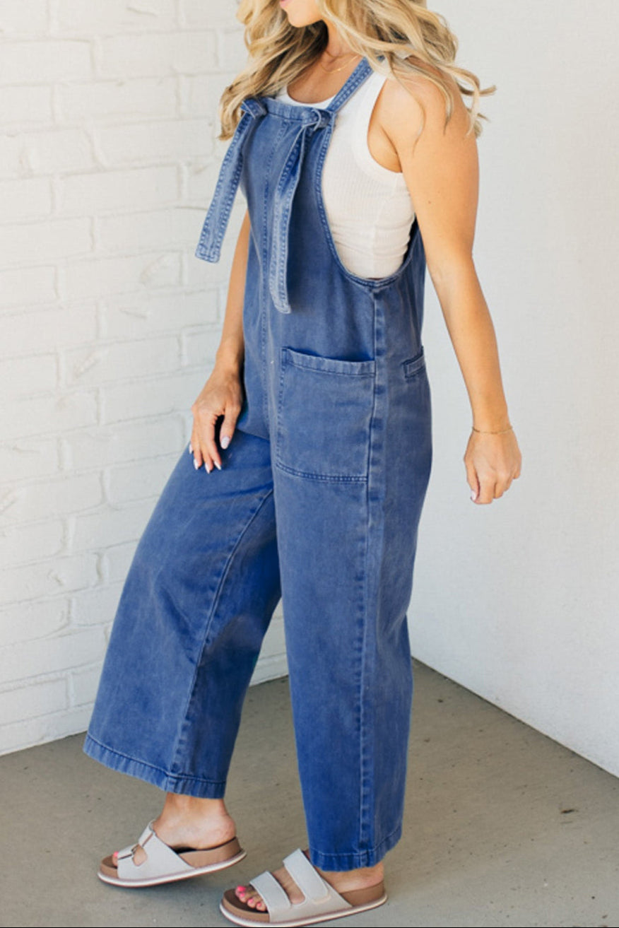 Indigo Sage Denim Overall