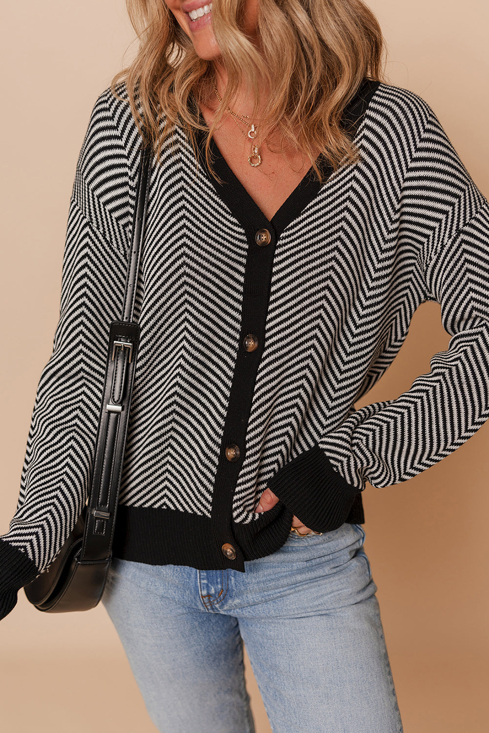 Willow Herringbone Cardigan