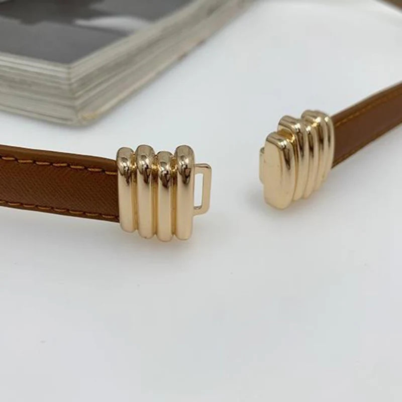 Luna Slim Leather Belt