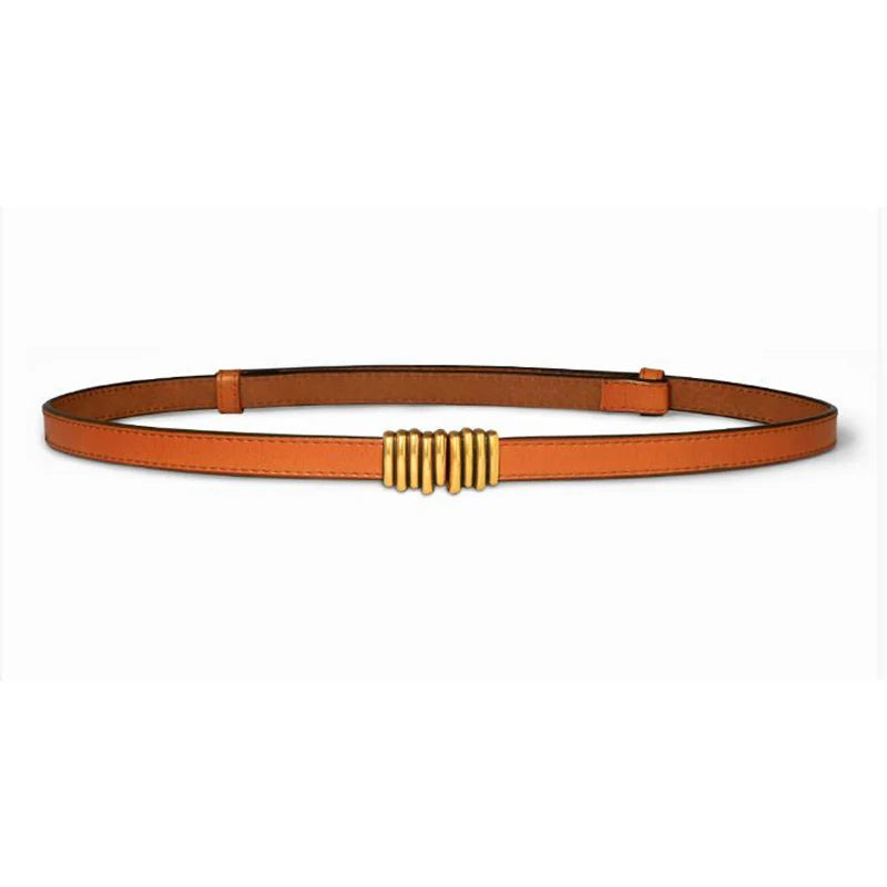 Luna Slim Leather Belt