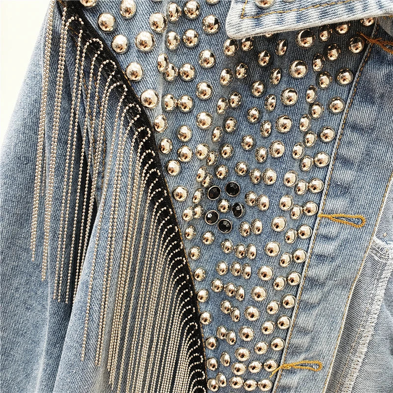 Wild West Fringe Denim Jacket