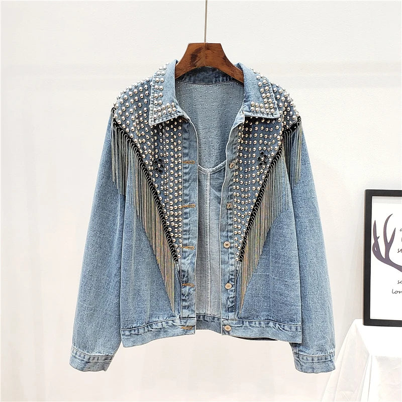 Wild West Fringe Denim Jacket