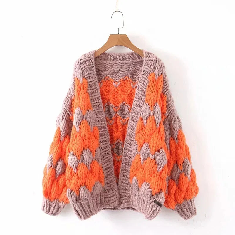 Sierra Hand-Knit Sweater Coat