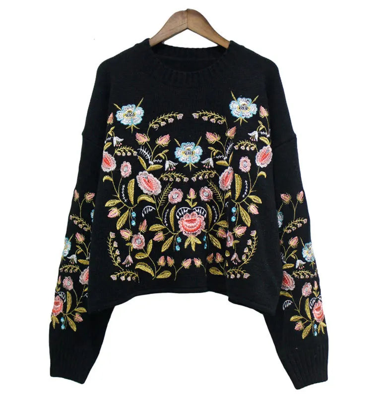 Eulalie Embroidered Sweater