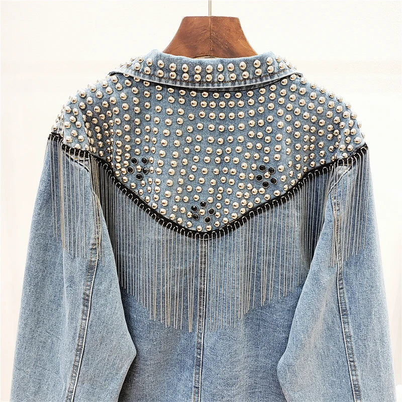 Wild West Fringe Denim Jacket