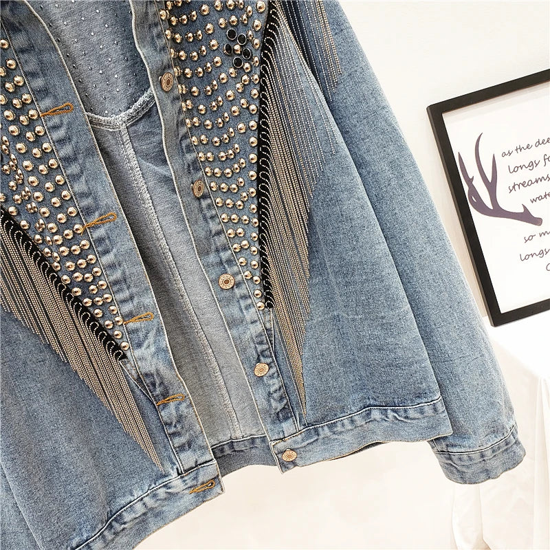 Wild West Fringe Denim Jacket