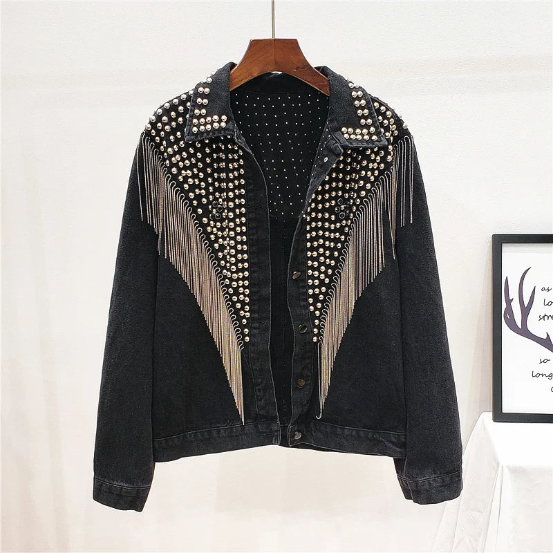 Wild West Fringe Denim Jacket
