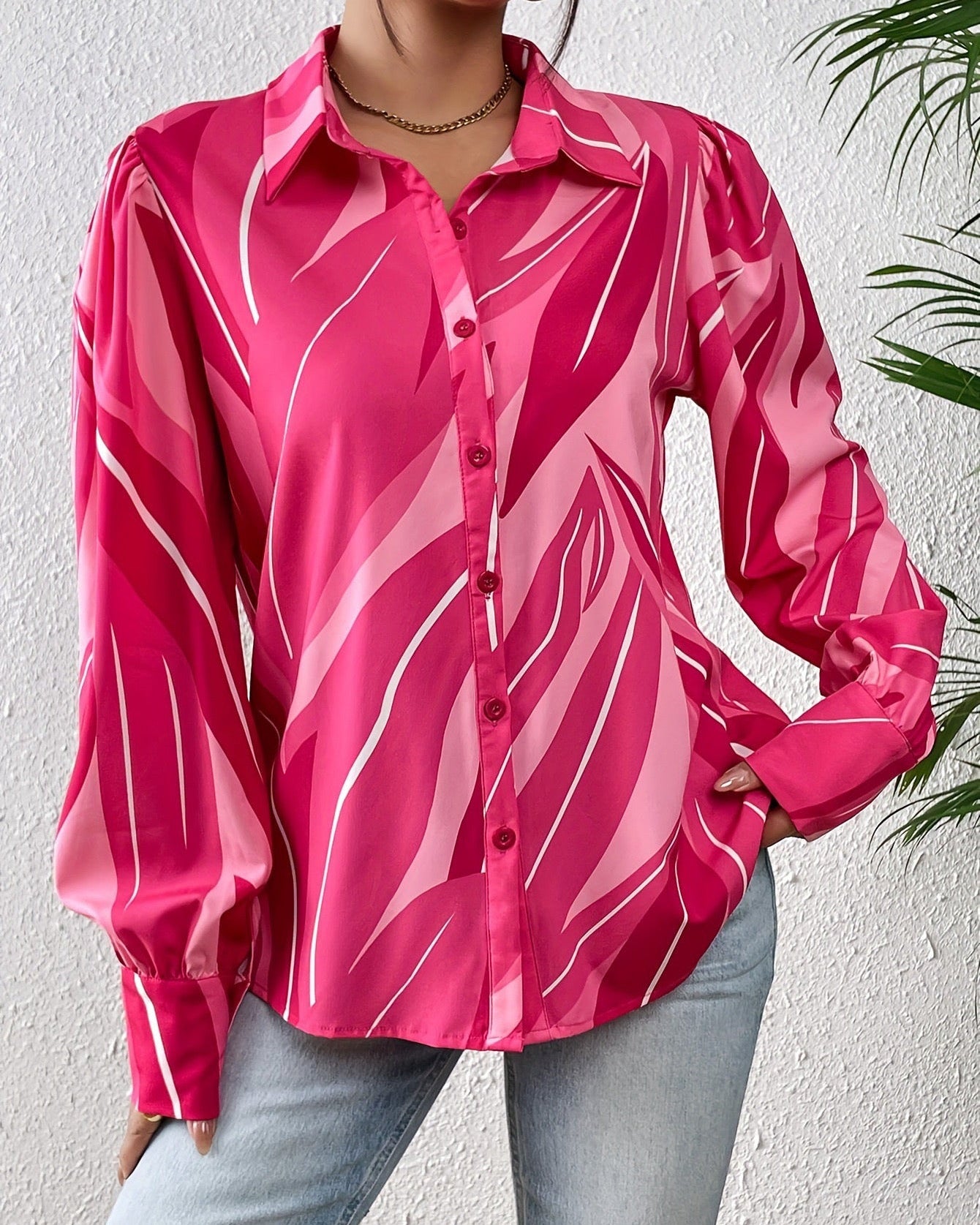 Solea Palm Blouse