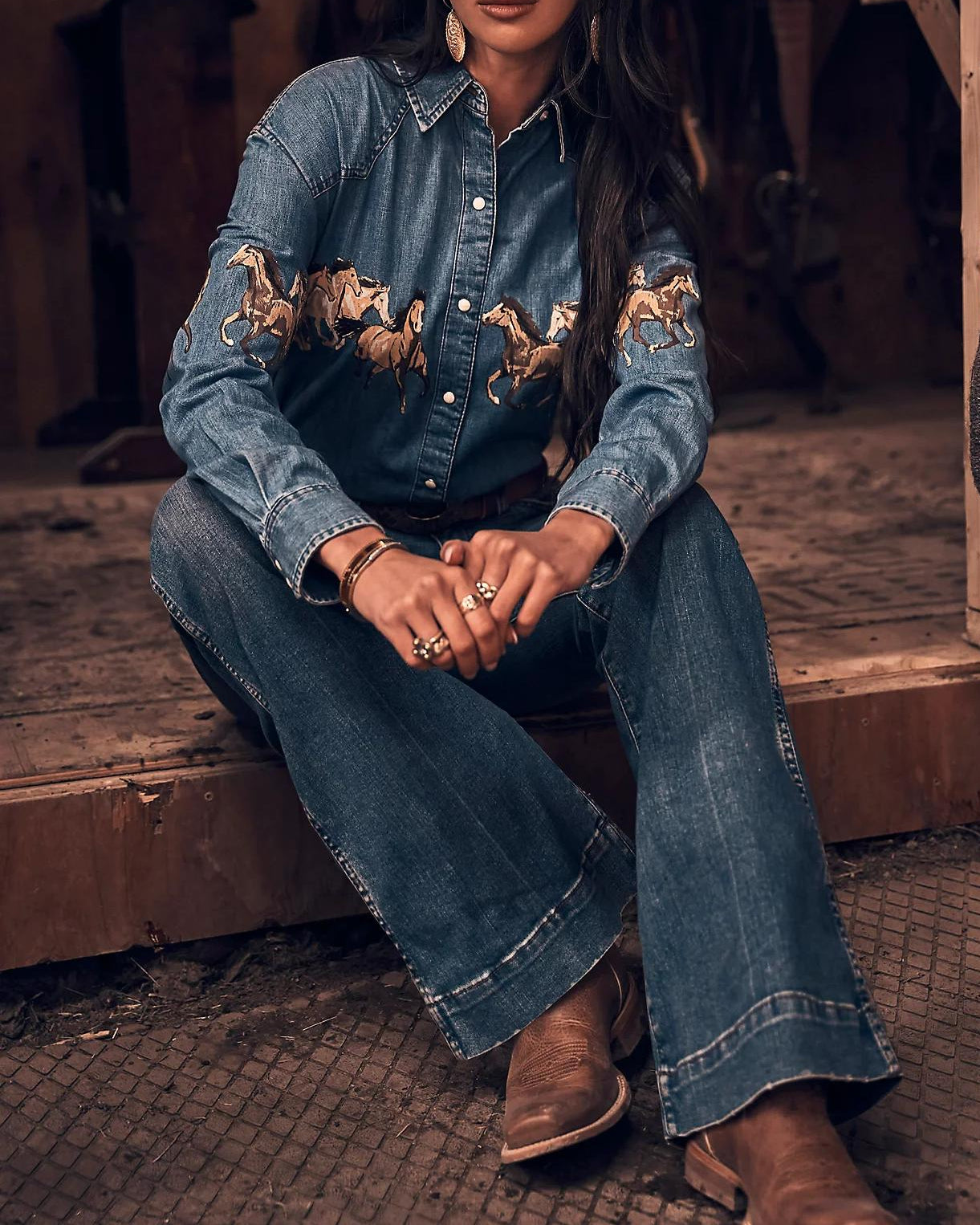 Wild Spirit Denim Shirt